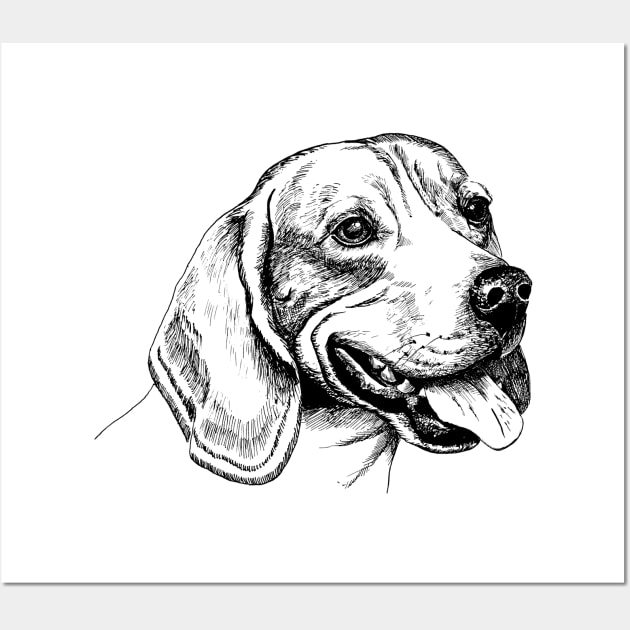 beagle Wall Art by VicaVeresk